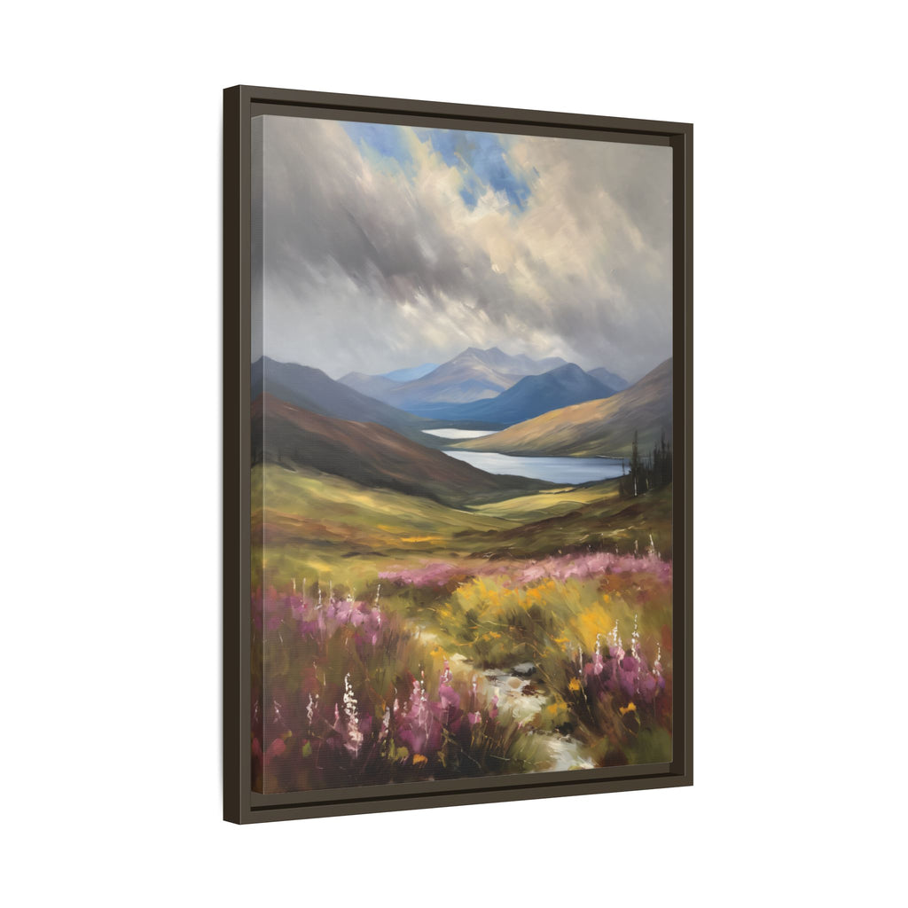 Scottish Highlands Oil Painting Print – Isle of Skye Mountain Landscape Wall Art
