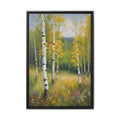 Birch Forest Oil Painting Print, Spring Woodland Canvas Decor