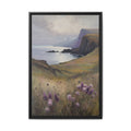 Isle of Skye Oil Painting Print – Scottish Highlands Coastal Landscape Wall Art