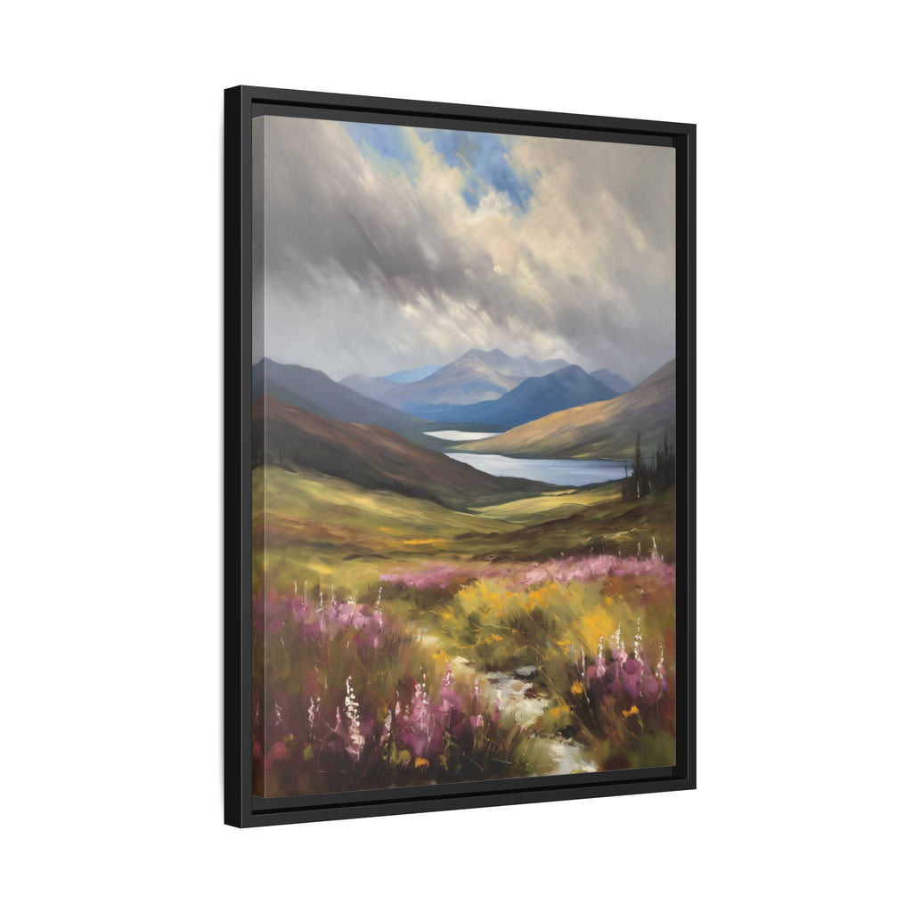 Scottish Highlands Oil Painting Print – Isle of Skye Mountain Landscape Wall Art