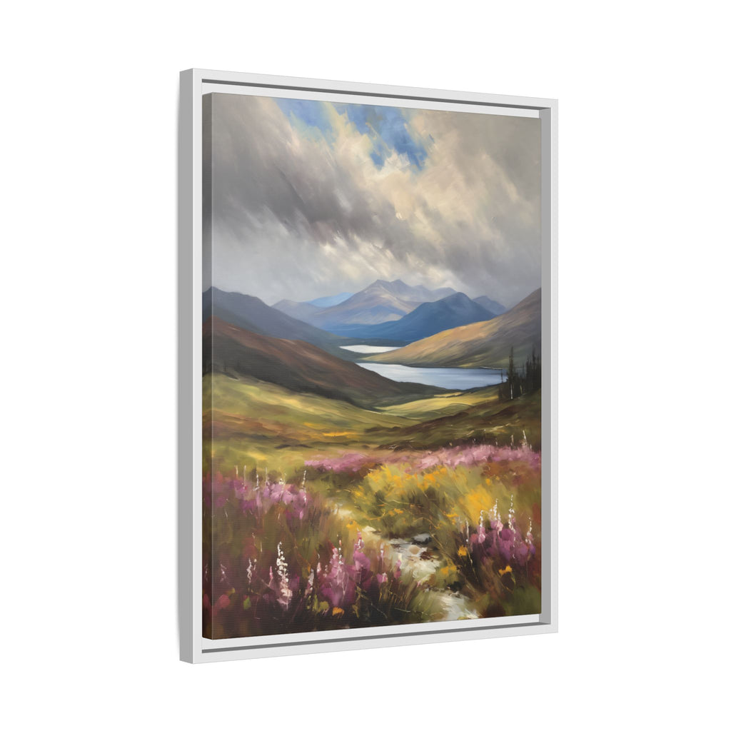 Scottish Highlands Oil Painting Print – Isle of Skye Mountain Landscape Wall Art