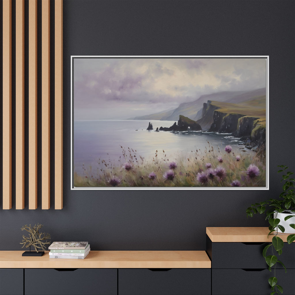 Isle of Skye Oil Painting Print – Scottish Highlands Landscape Wall Art