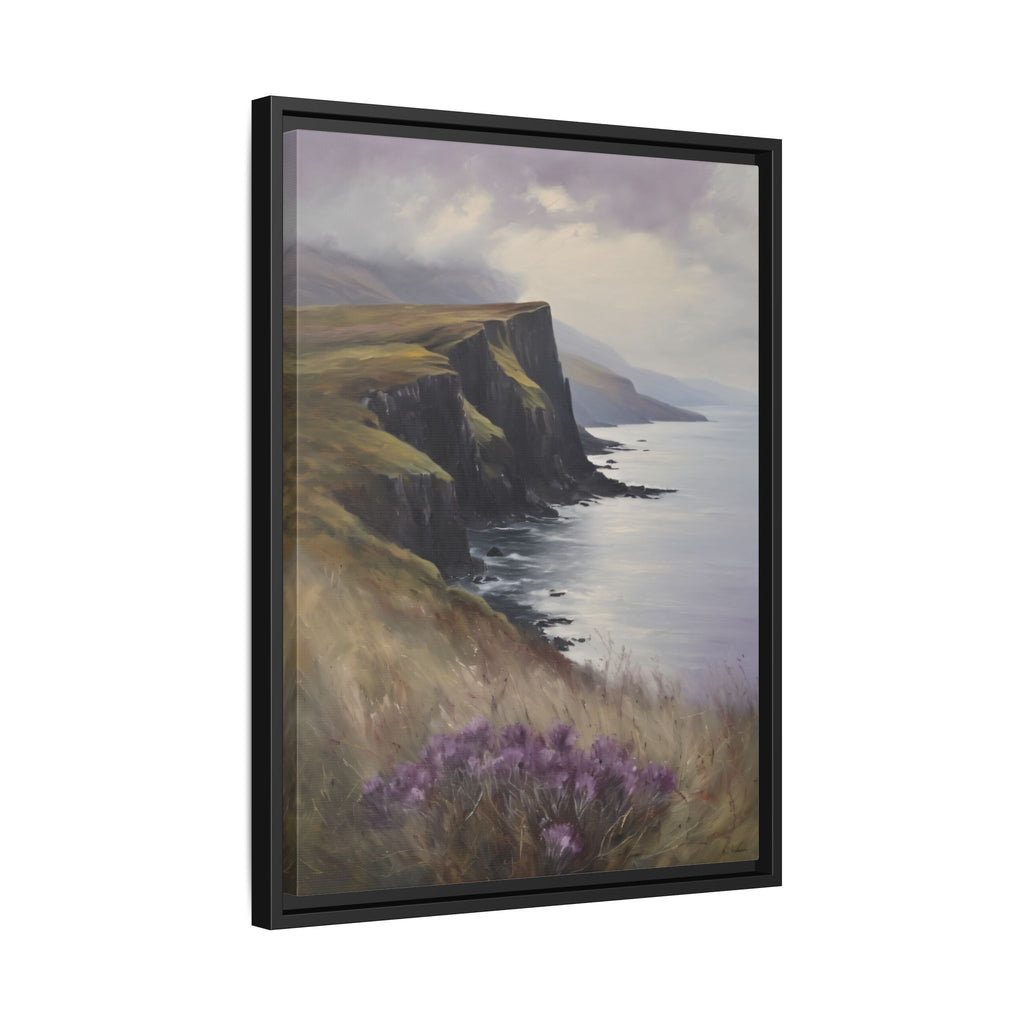 Isle of Skye Oil Painting Print – Scottish Highlands Coastal Landscape Wall Art