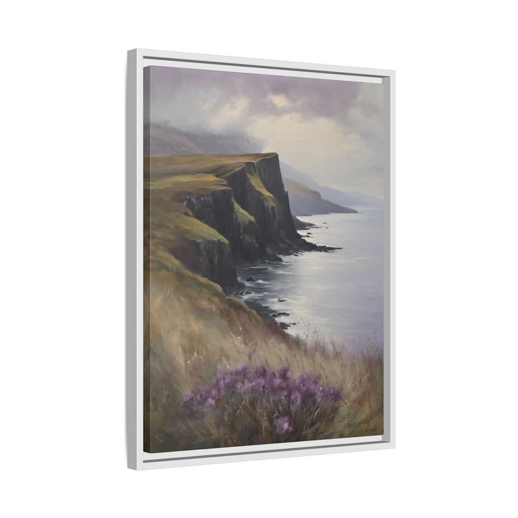 Isle of Skye Oil Painting Print – Scottish Highlands Coastal Landscape Wall Art