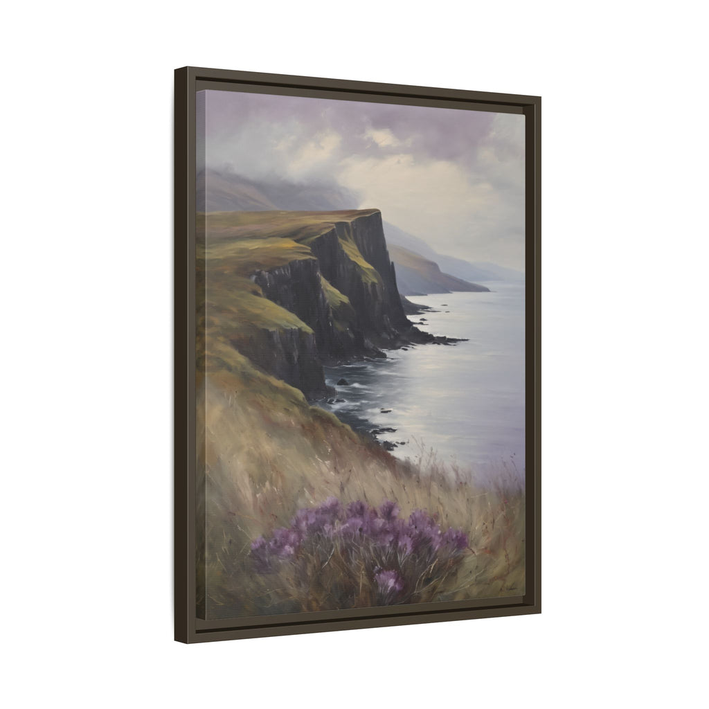 Isle of Skye Oil Painting Print – Scottish Highlands Coastal Landscape Wall Art