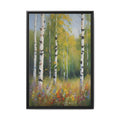 Birch Forest Oil Painting Print, Spring Woodland Canvas Decor
