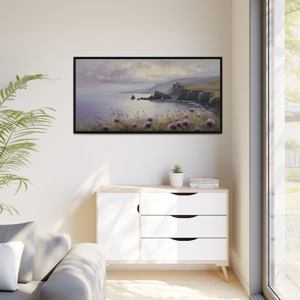 Isle of Skye Oil Painting Print – Scottish Highlands Landscape Wall Art