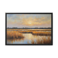Salt Marsh Oil Painting Print – Lowcountry Sunset Landscape Wall Art